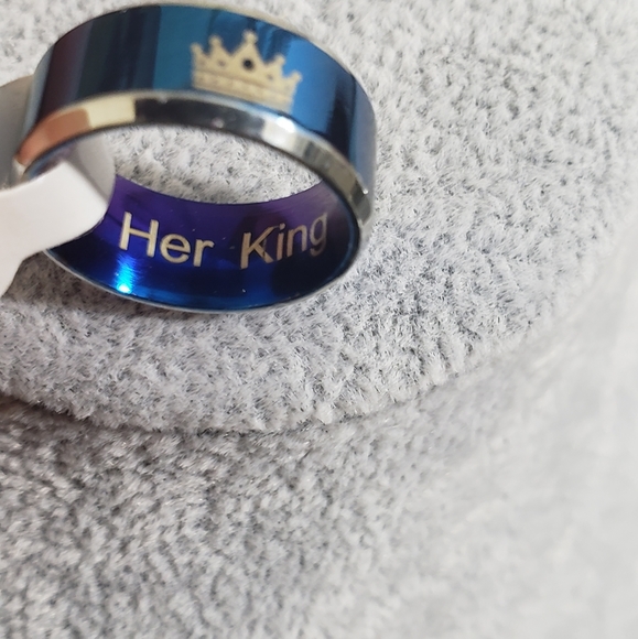 Titanium stainless Steel Fashion Geometric Ring Herking - Picture 3 of 9